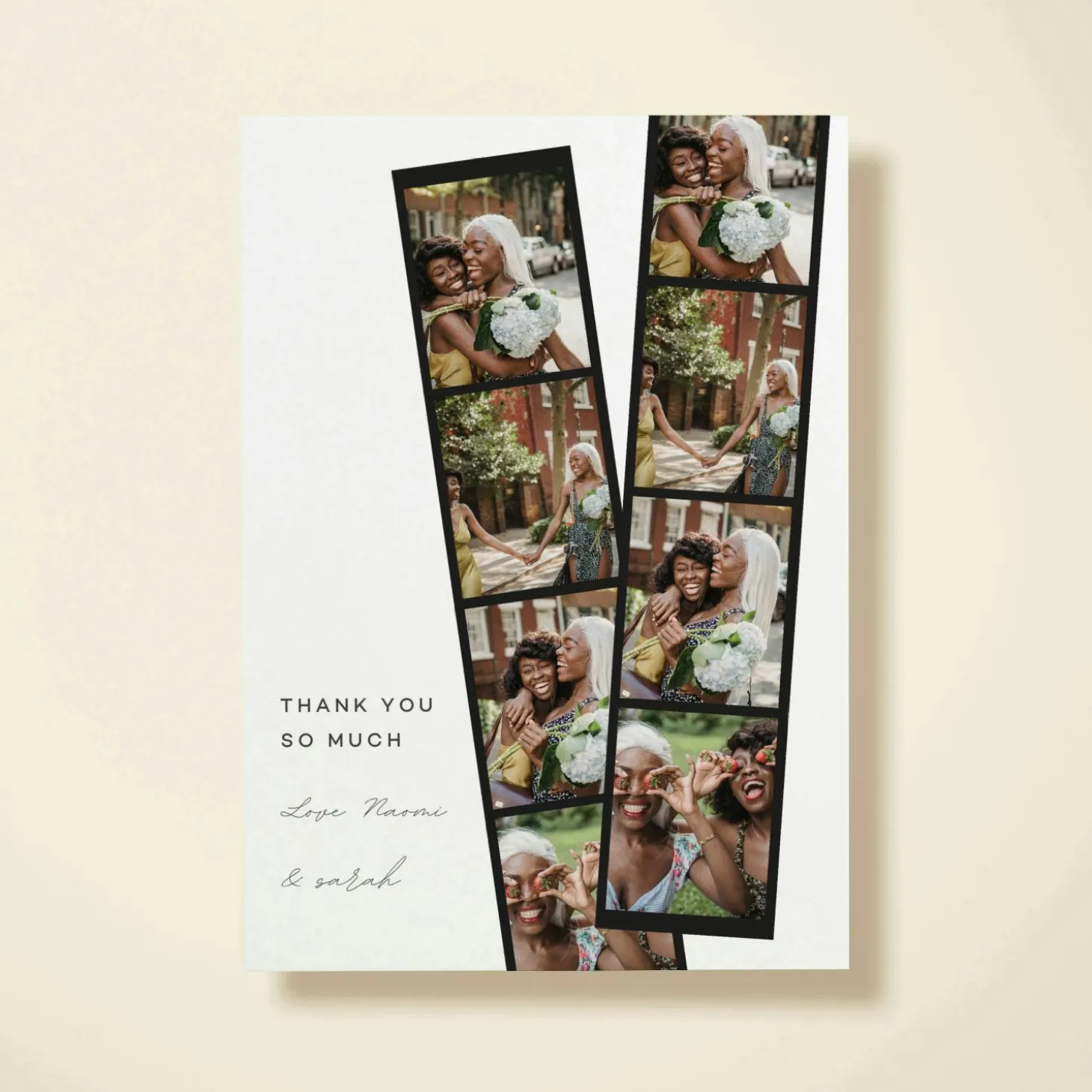 Big Thank You Photo Strip