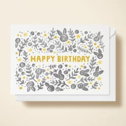 Birthday Florals & Stars
