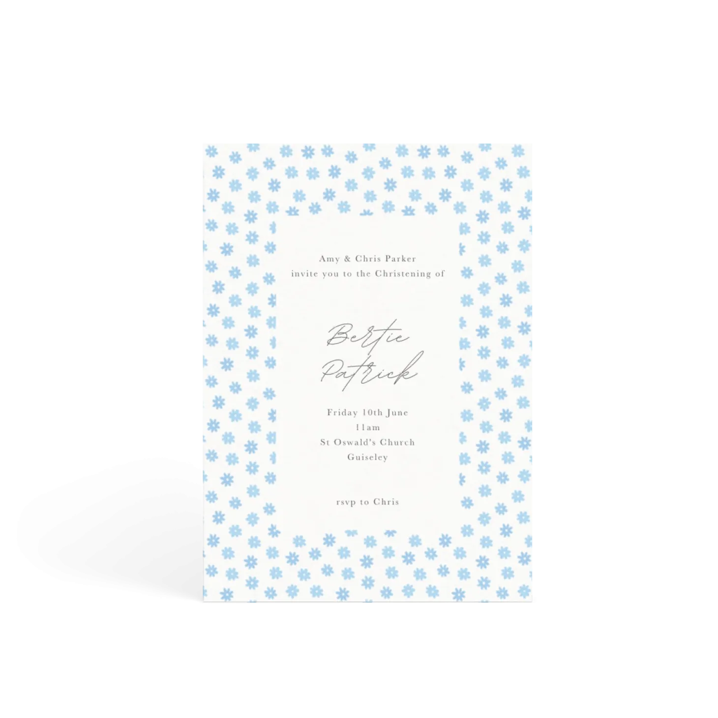 Blue Daisy Border