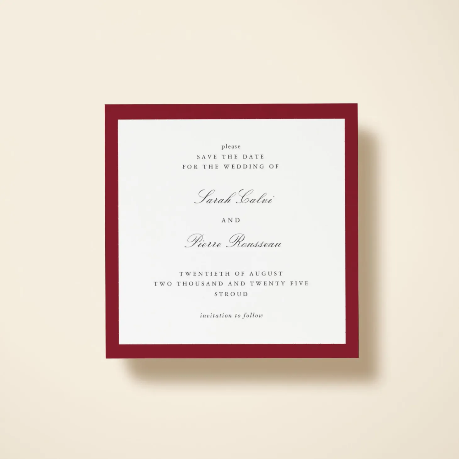 Burgundy Border