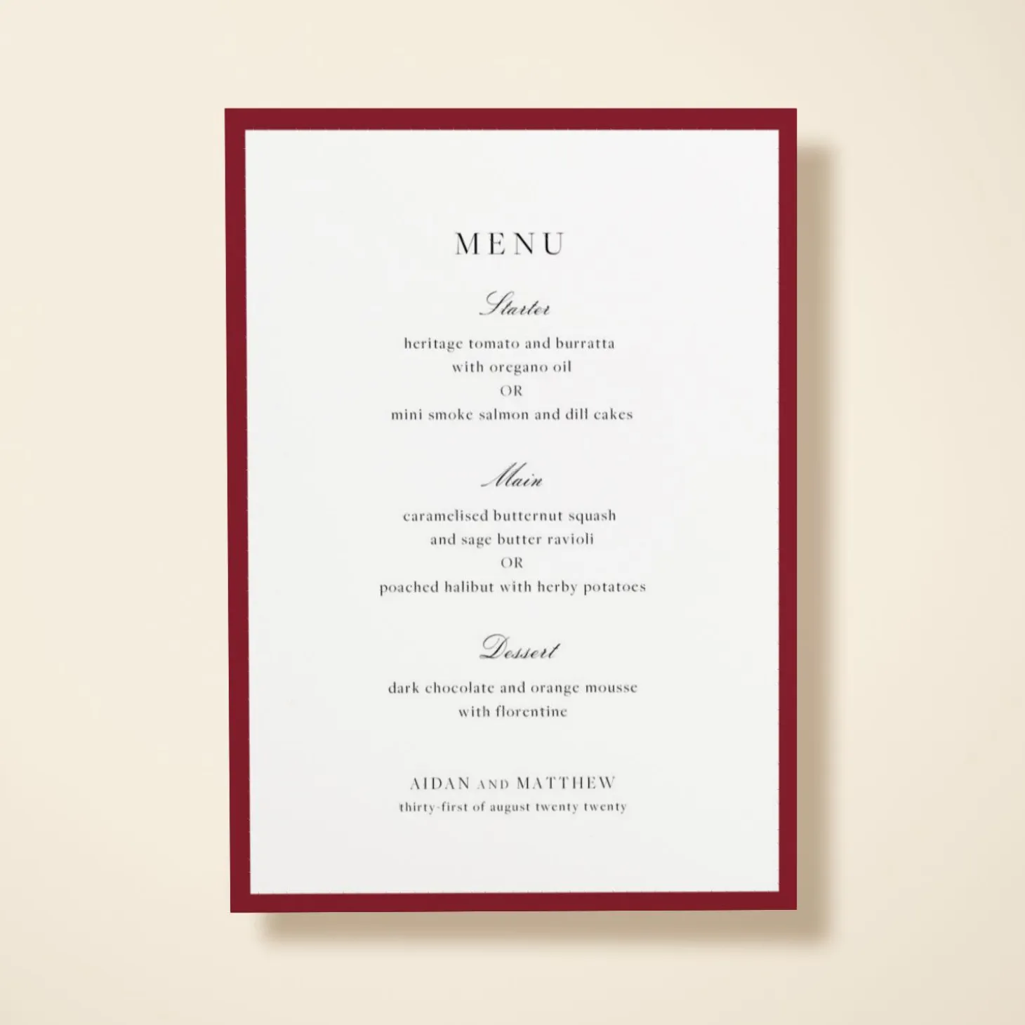 Burgundy Border