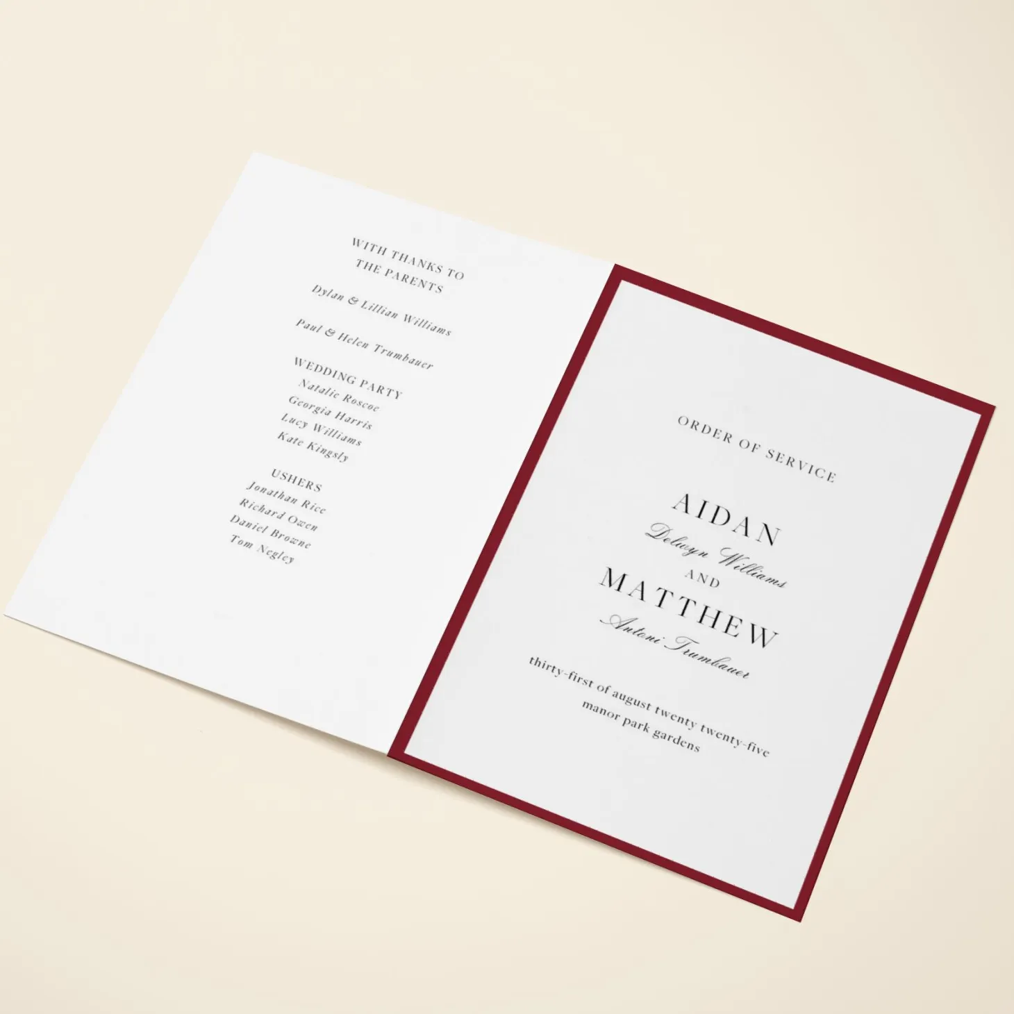 Burgundy Border