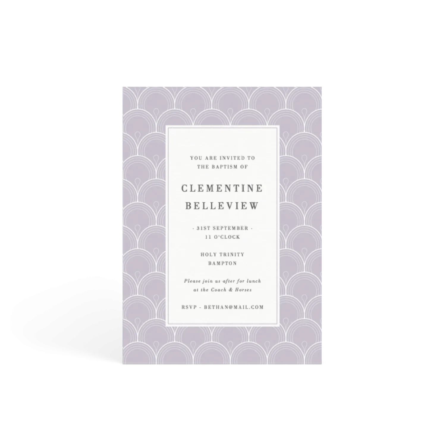 Deco Purple Scallop