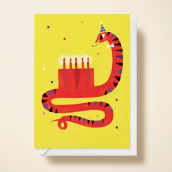Snake Eats Birthday Cake