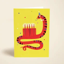 Snake Eats Birthday Cake