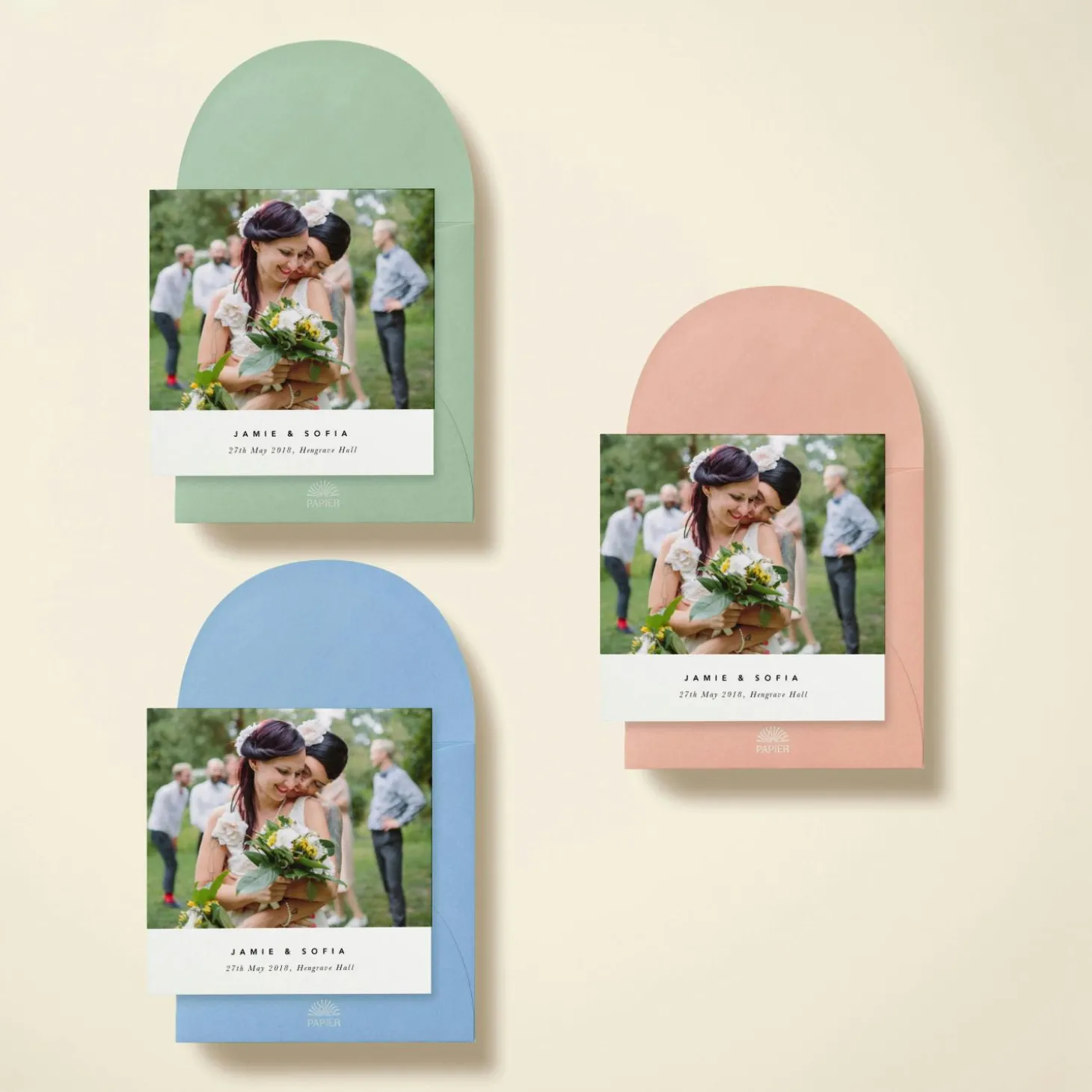 Square Wedding Photo