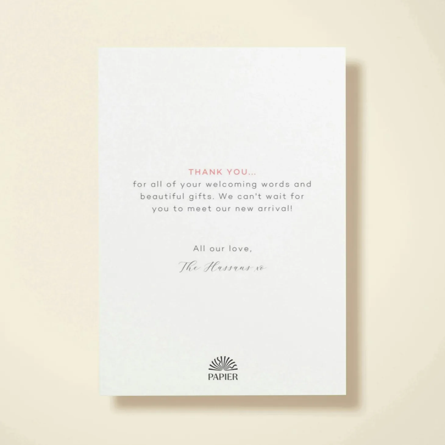 Thank You Minimal Photo Strip