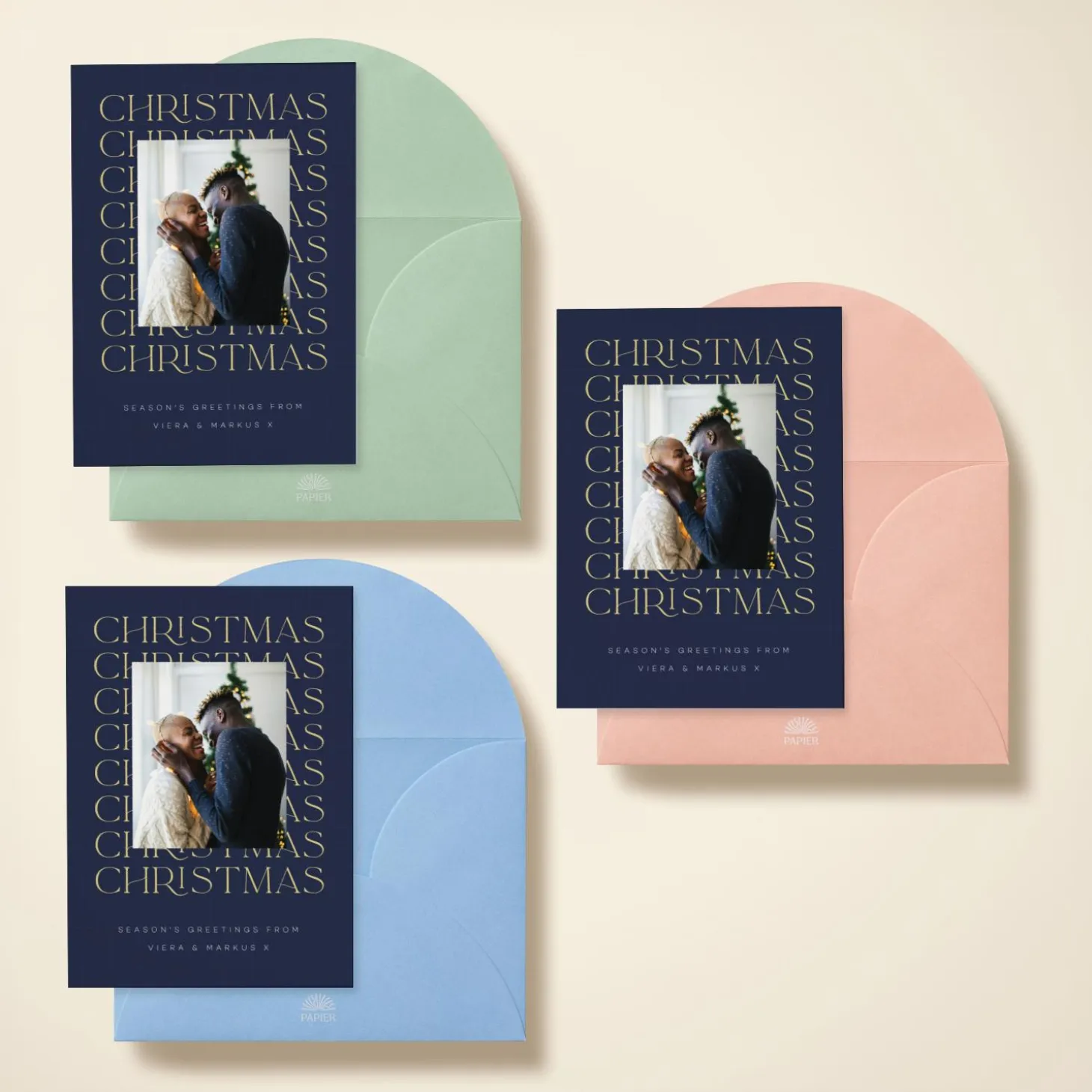 Typographic Christmas Photo