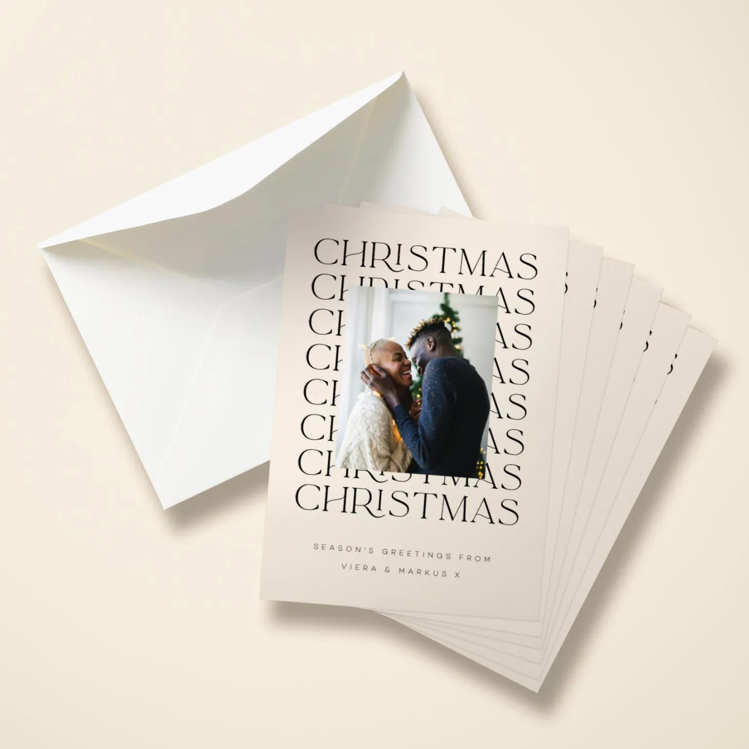 Typographic Christmas Photo