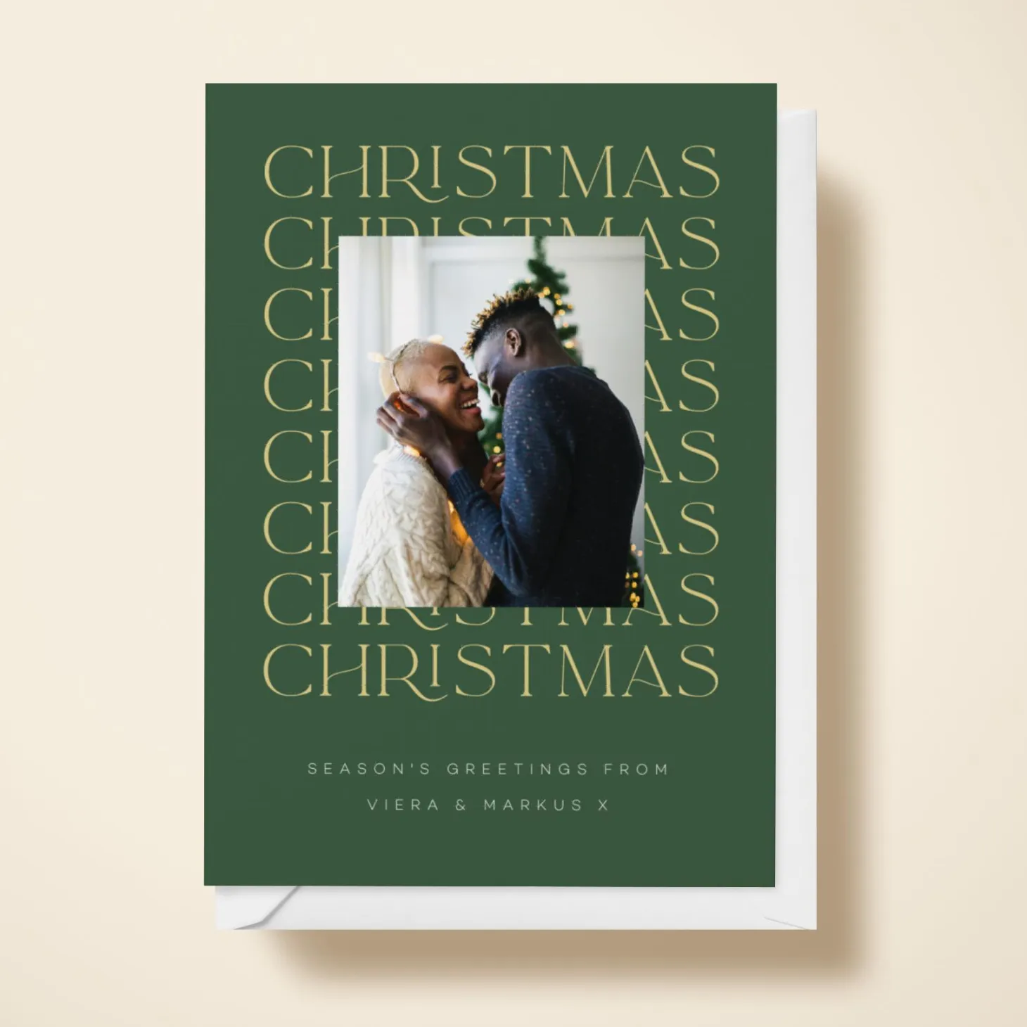 Typographic Christmas Photo