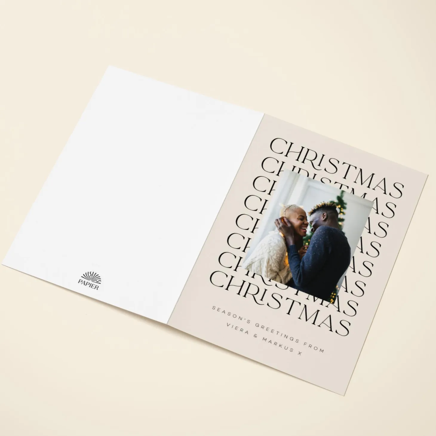 Typographic Christmas Photo