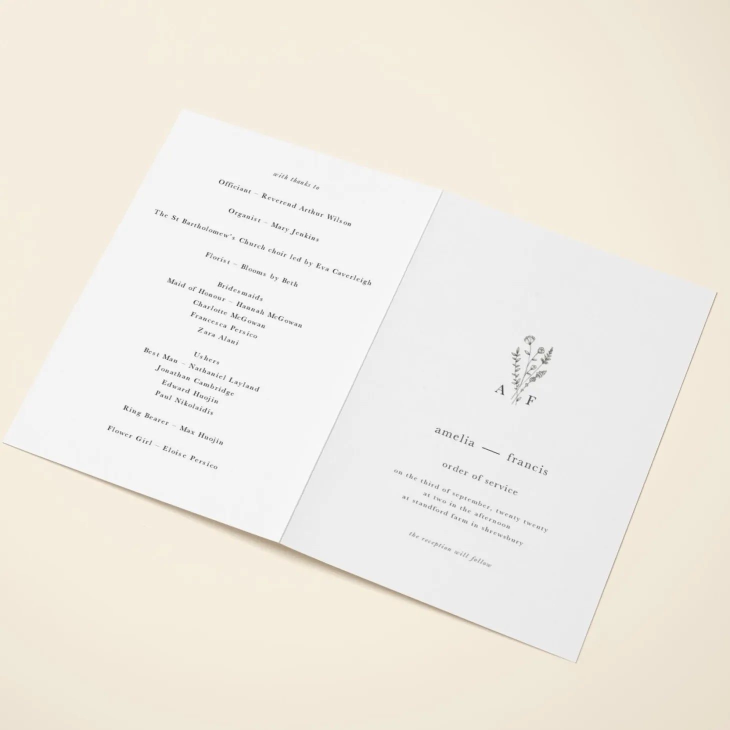 Wildflower Monogram